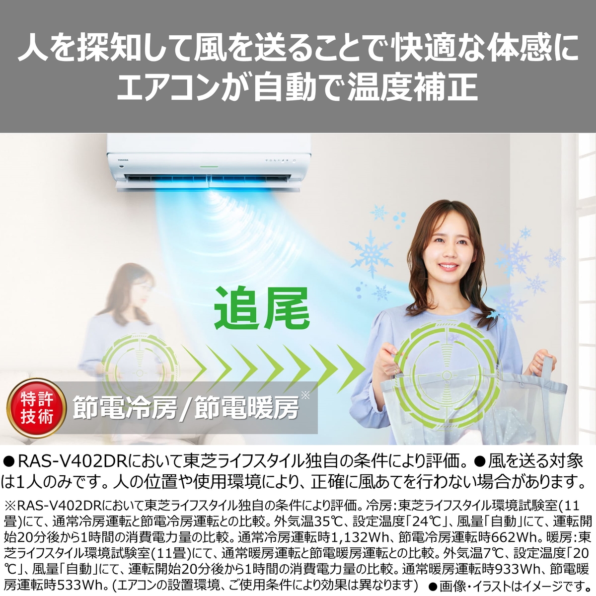 【本体のみ】東芝 大清快 RAS-V221DR(W) 6畳用 ルームエアコン 2026年モデル DRシリーズ 単相100V ホワイト