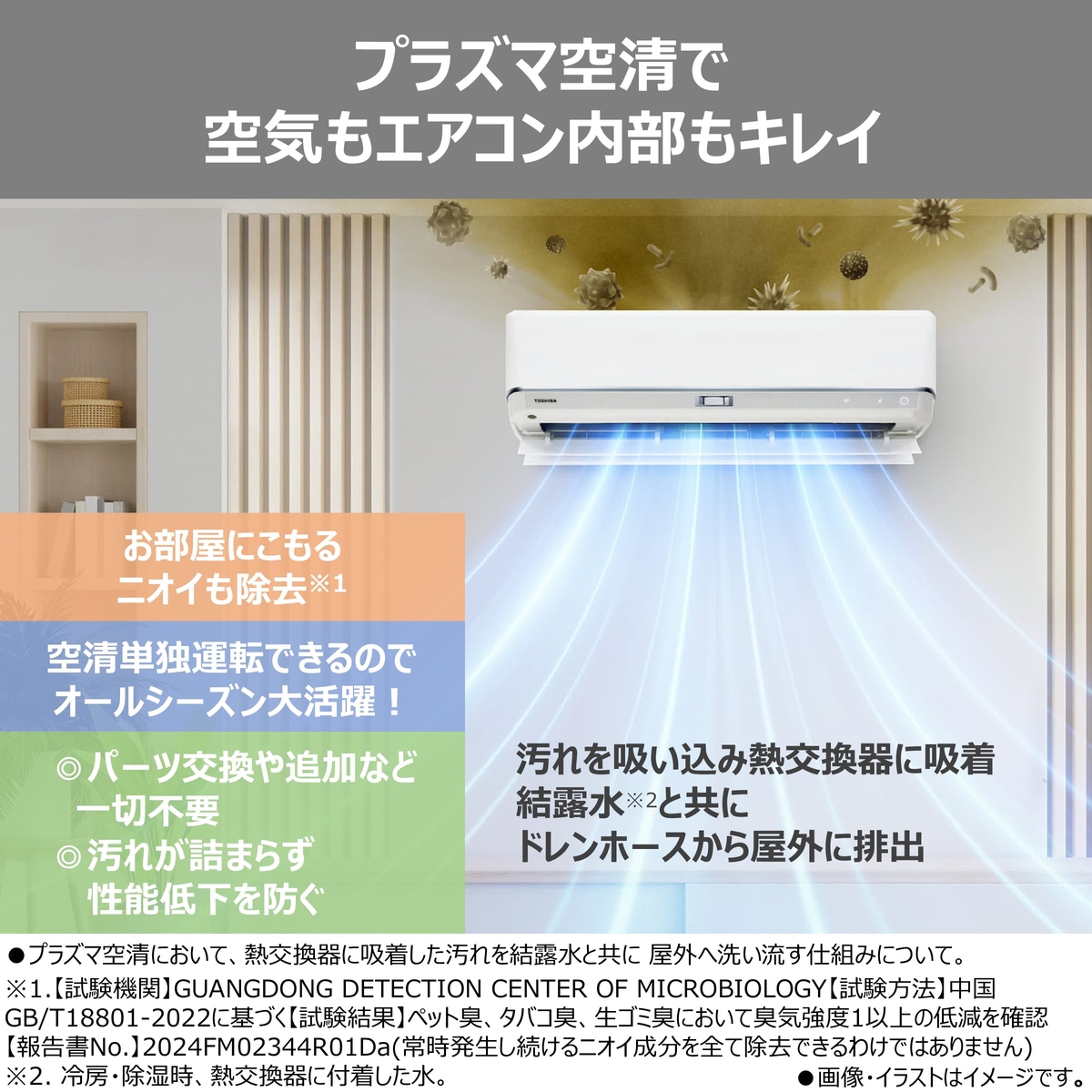 【本体のみ】東芝 大清快 RAS-V221DZ(W) 6畳用 ルームエアコン 2026年モデル DZシリーズ 単相100V ホワイト