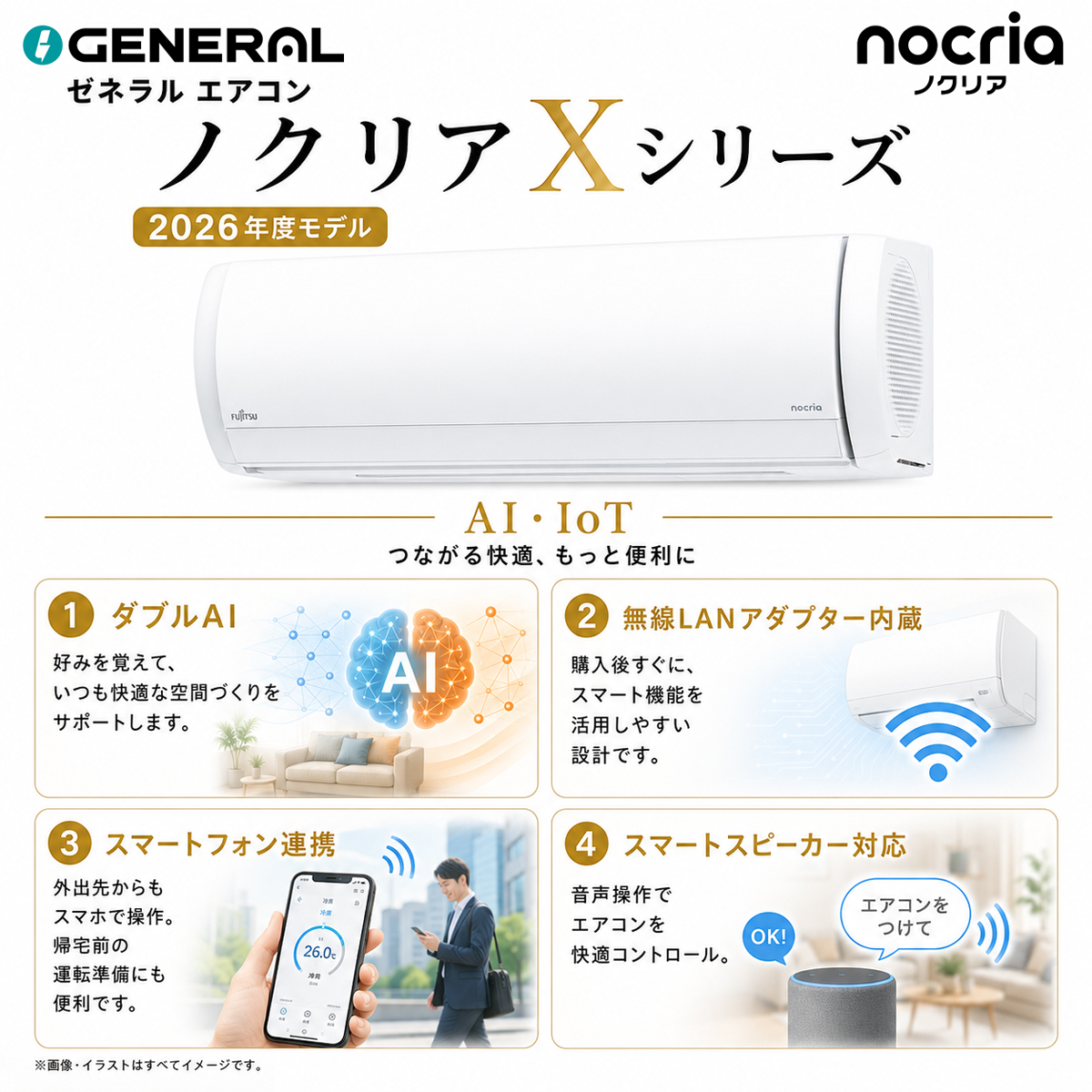 【本体のみ】富士通ゼネラル ノクリア AS-X566T2W 18畳用 ルームエアコン Xシリーズ 単相200V ホワイト