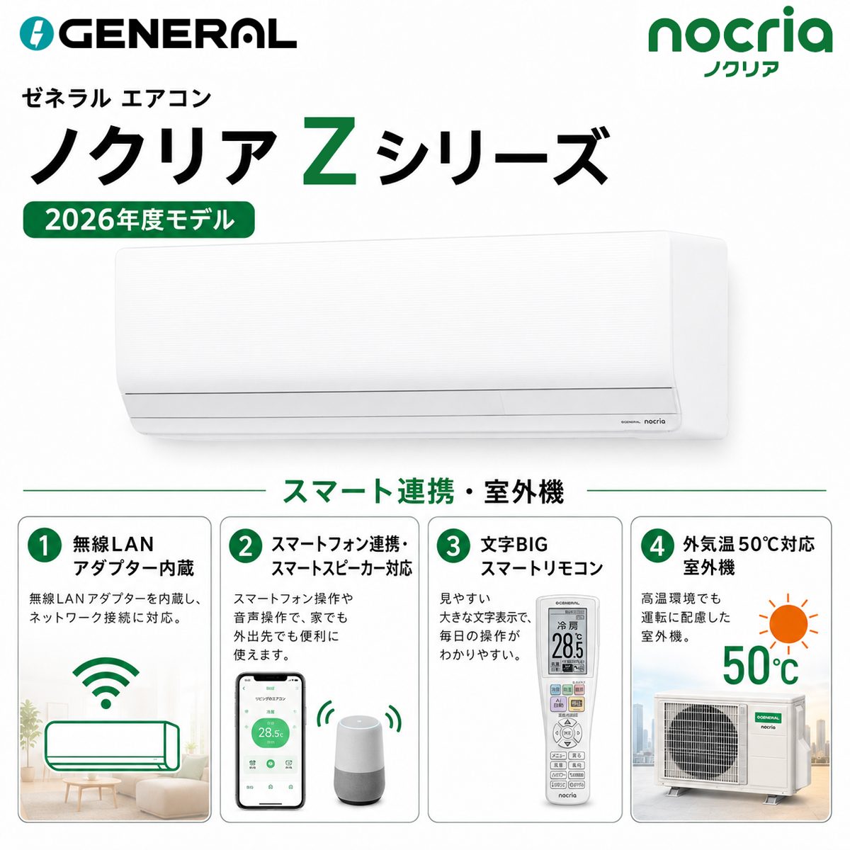 【本体のみ】富士通ゼネラル ノクリア AS-Z716T2W 23畳用 ルームエアコン Zシリーズ 単相200V ホワイト